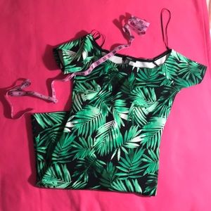 Forever 21 Scuba Cap Sleeve Party Dress